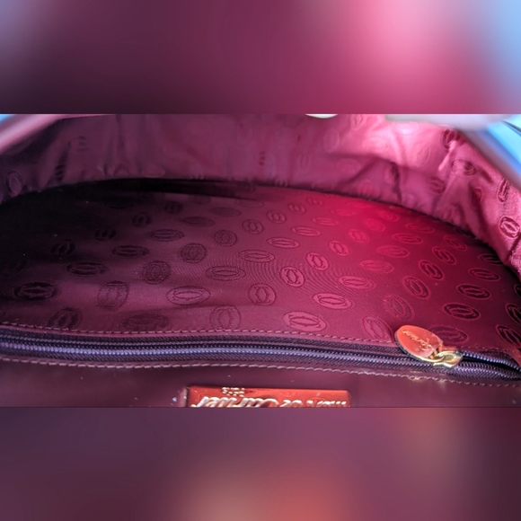 Cartier, Must de Cartier Burgundy Shoulder/ Sling saddle Bag - Picture 13 of 16